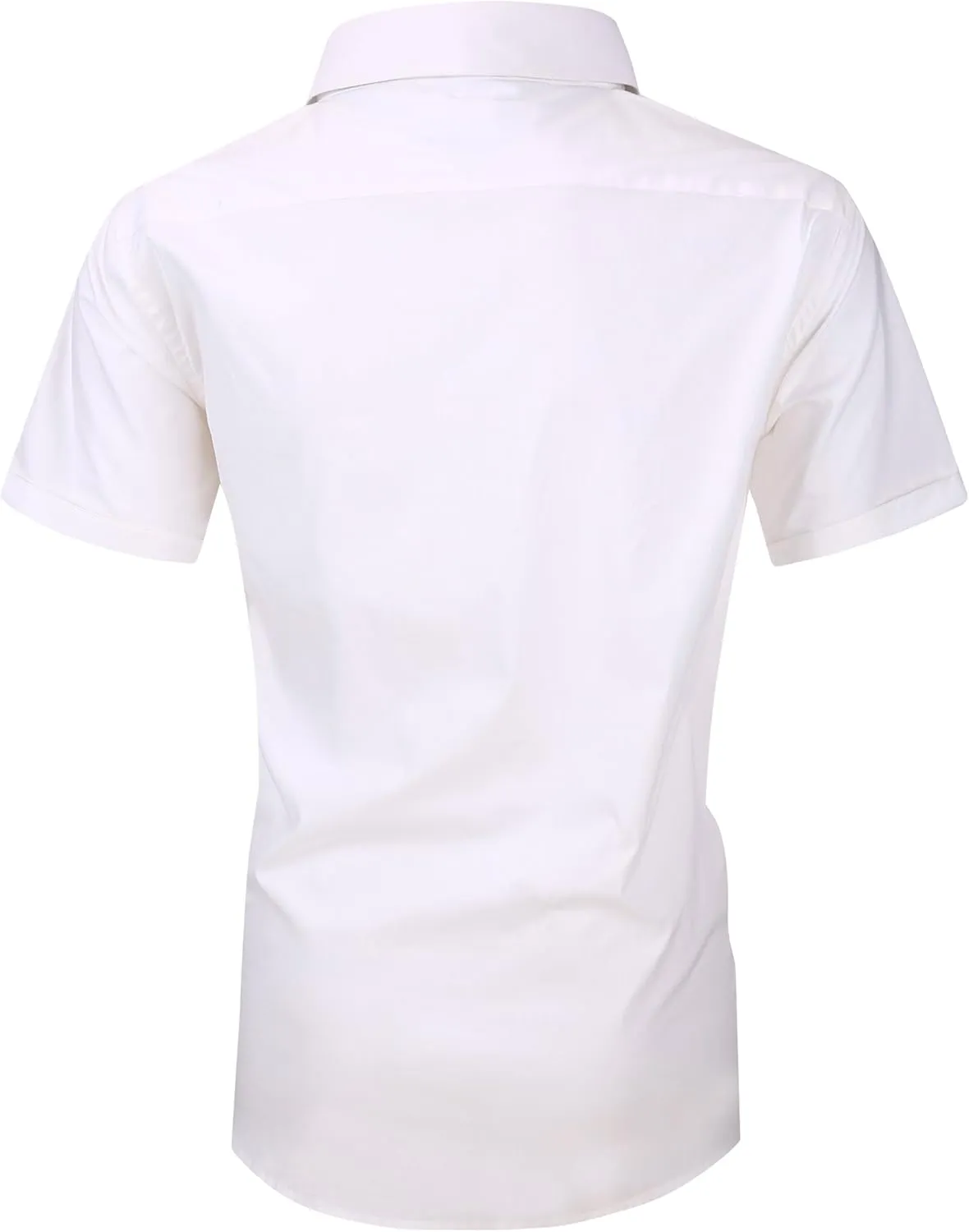 Alex Vando Mens Dress Shirts 4-Way Stretch Wrinkle Free Regular Fit Short Sleeve Men Button Down Shirt