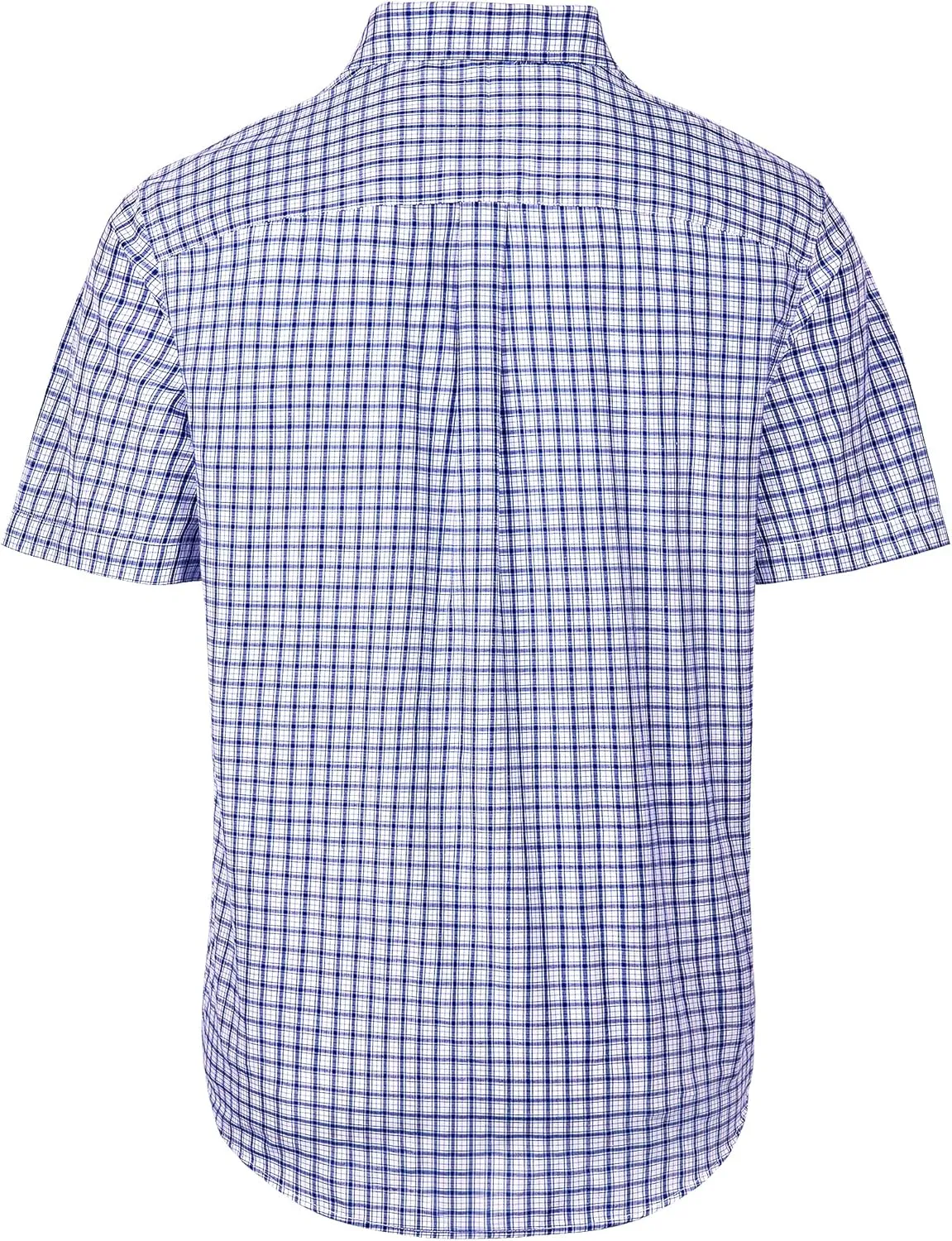 Alimens & Gentle Mens Plaid Short Sleeve Button Down Shirts Cotton Regular Fit Casual Gingham Shirts