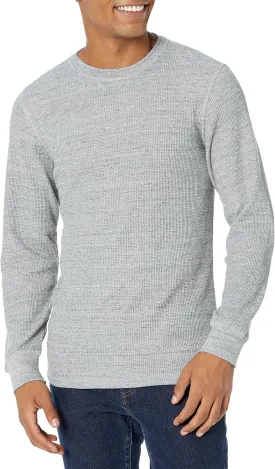 Amazon Essentials Men's Long Sleeve Slim-Fit Waffle Shirt