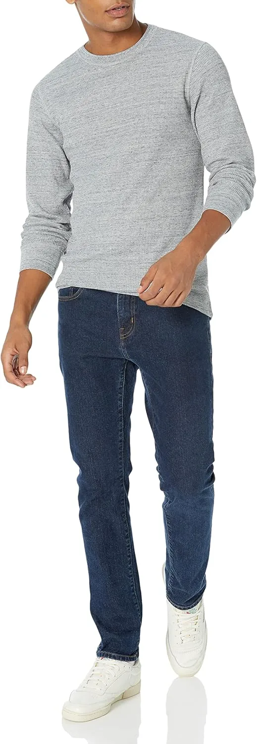 Amazon Essentials Men's Long Sleeve Slim-Fit Waffle Shirt