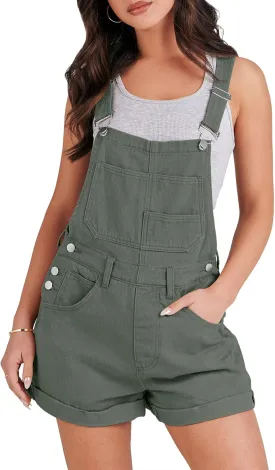 ANRABESS Overalls for Women Denim Shorts Overalls 2025 Summer Casual Loose Fit Adjustable Rompers Jean jumpsuit Bib Shortalls
