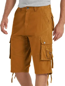 Cargo Shorts for Men Multi Pockets Mens Shorts Twill Below Knee 13 Inches Cotton Relaxed Fit Hiking Outdoor Work