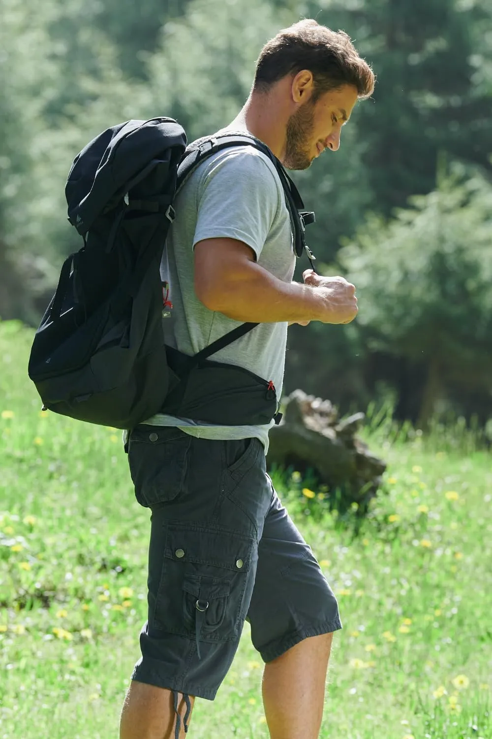 Cargo Shorts for Men Multi Pockets Mens Shorts Twill Below Knee 13 Inches Cotton Relaxed Fit Hiking Outdoor Work