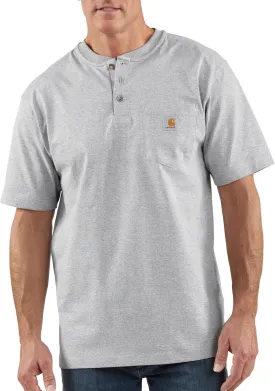Carhartt Men's Loose Fit Heavyweight Short-Sleeve Pocket Henley T-Shirt