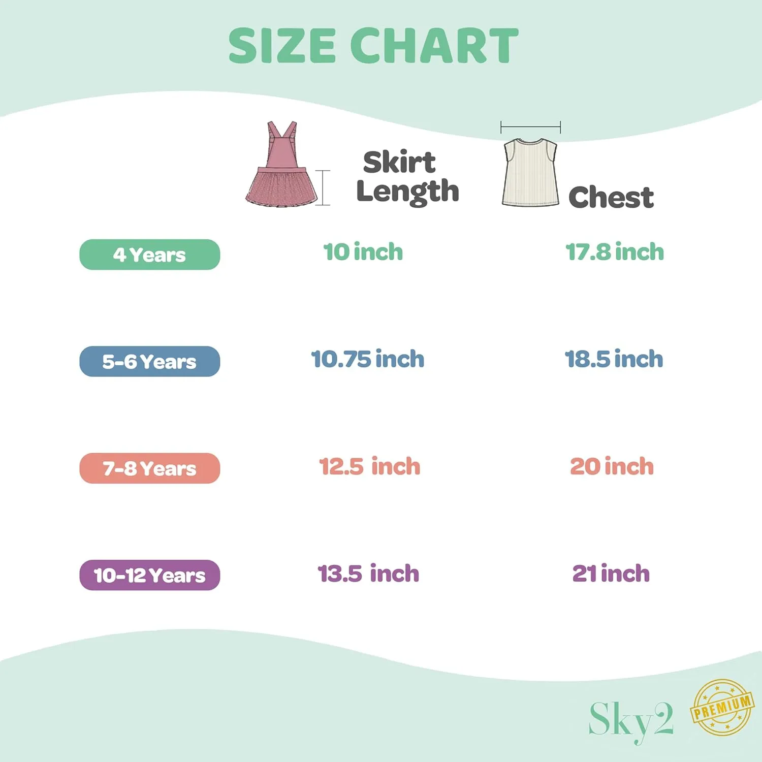 Girls' Suspender Denim Overall Tulle Skirt with White T-Shirt Set – 2-Piece Toddler Outfit Wear 4-12 Years