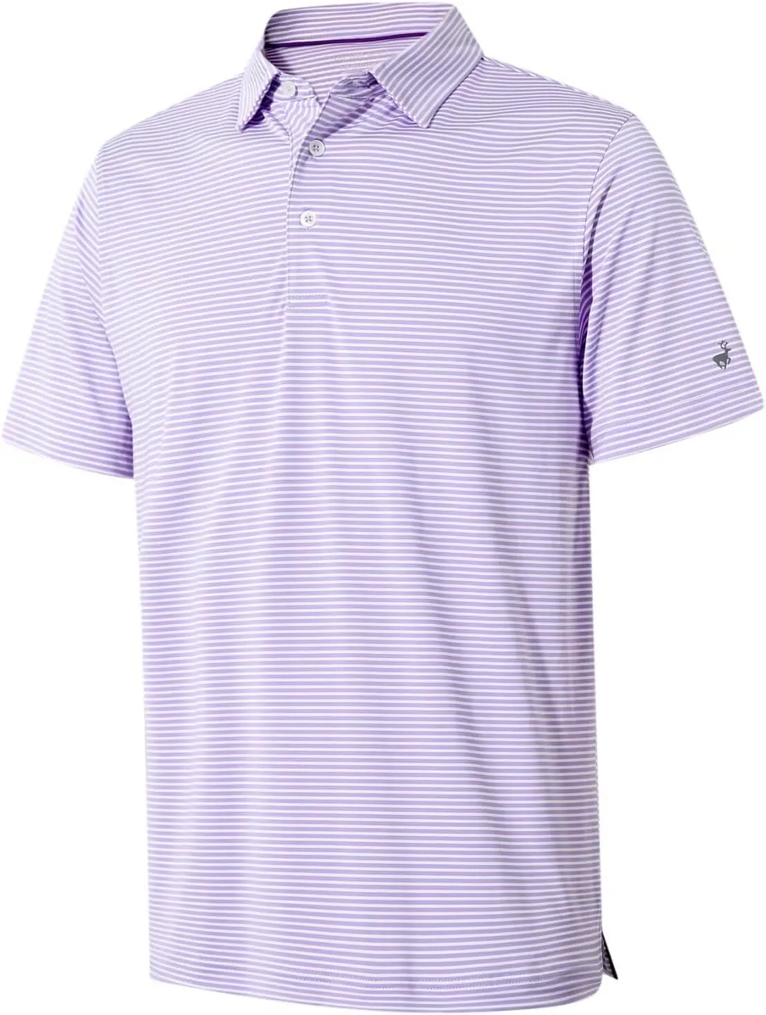 Golf Shirts for Boys Short Sleeve Moisture Wicking Dry Fit Performance Kids Youth Sport Striped Boys Polo Shirts