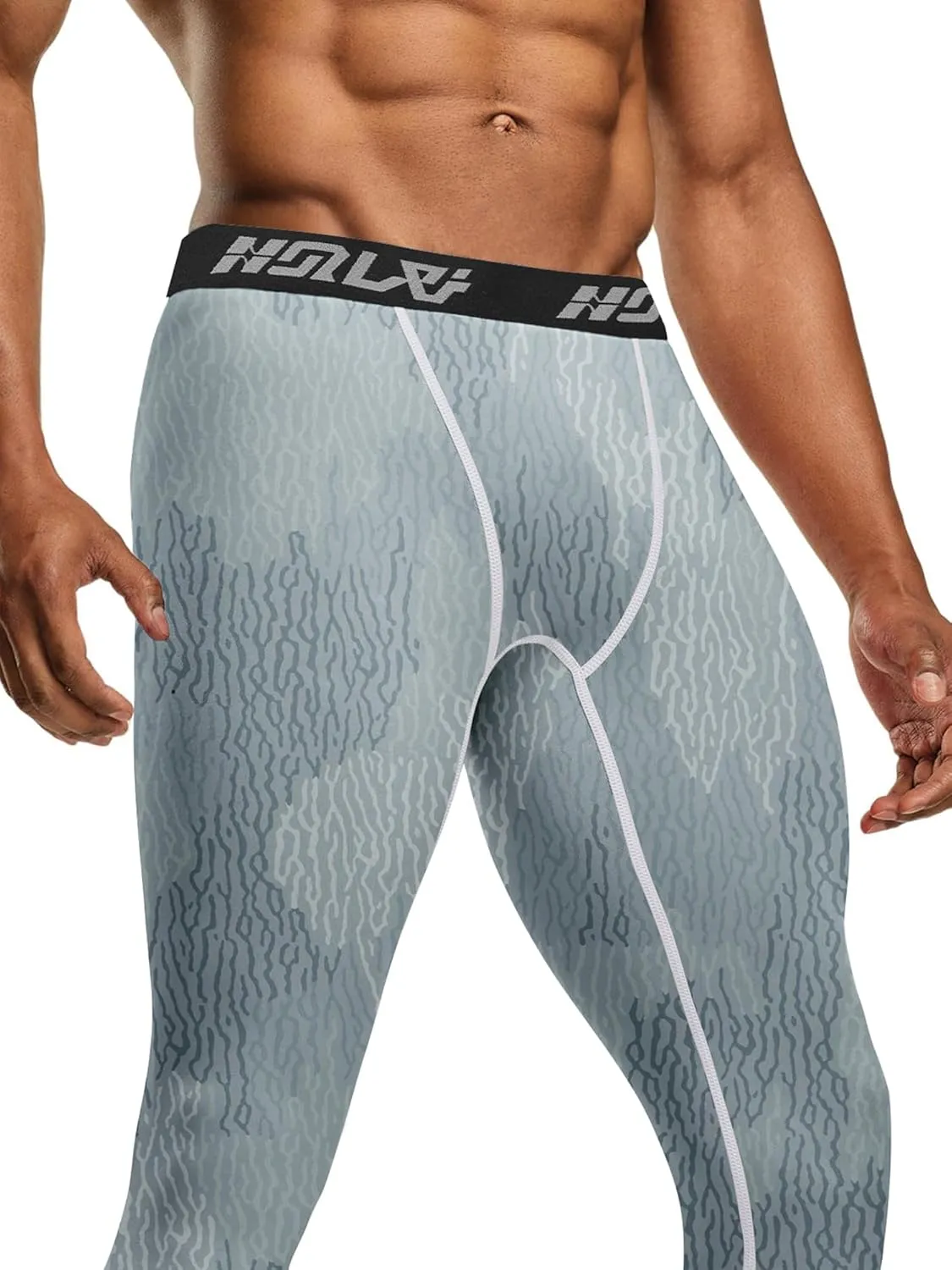 Holure 3 Pack Men's Compression Pants, Athletic Workout Running Leggings for Men, Sports Base Layer Thermal Tights