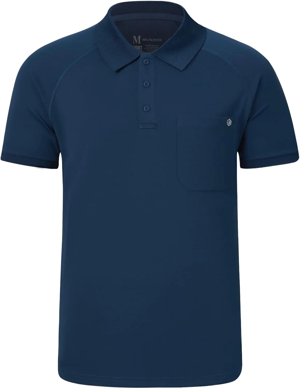 Lightbare Mens Short Sleeve Polo Shirt UPF 50 Performance Moisture Wicking Quick Dry Golf Tennis Polo for Tactical Hiking