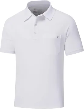 Lightbare Mens Short Sleeve Polo Shirt UPF 50 Performance Moisture Wicking Quick Dry Golf Tennis Polo for Tactical Hiking