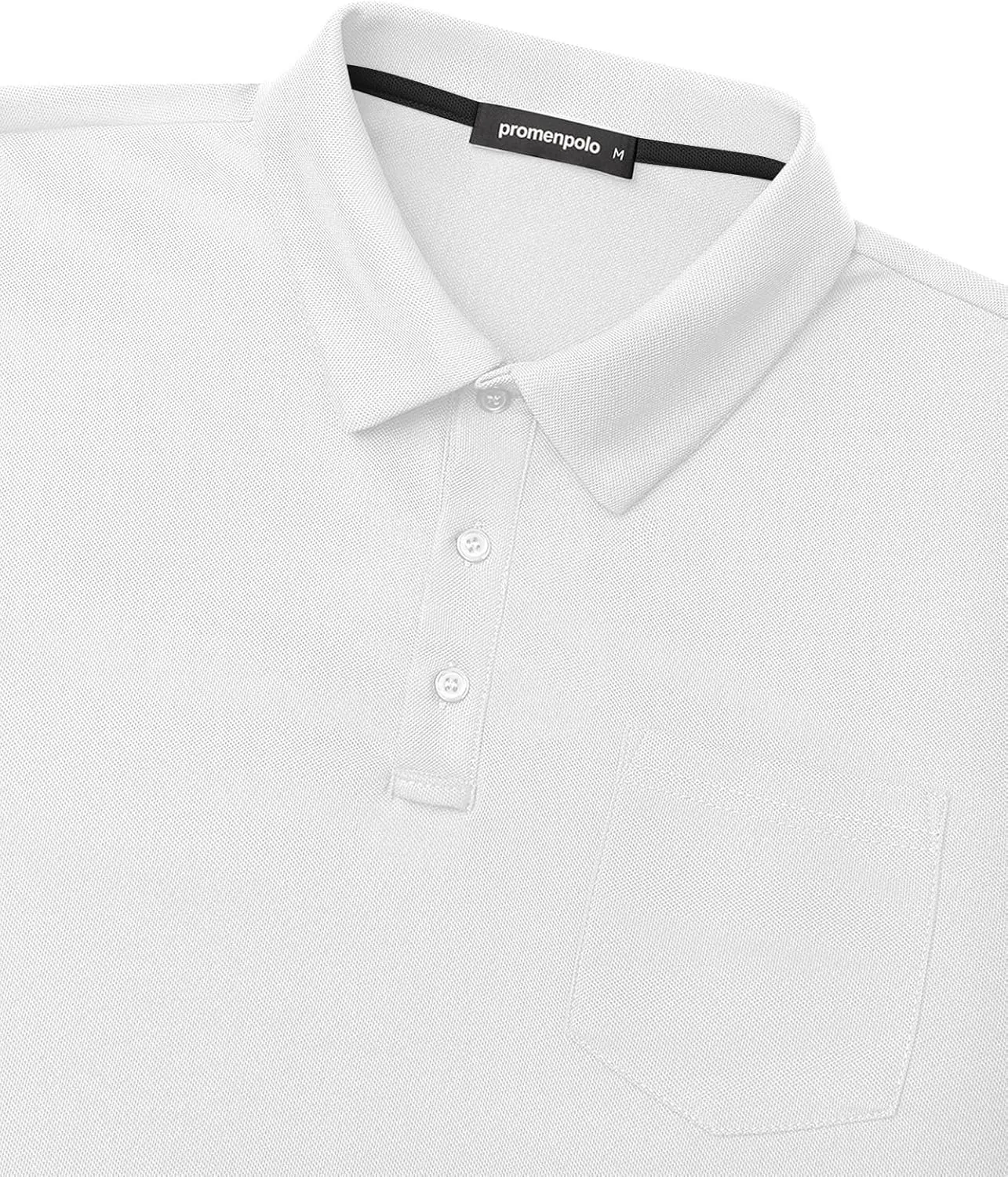Men's Classic Short Sleeve Polo Shirt Casual Lightweight Solid Golf Shirts with Pocket