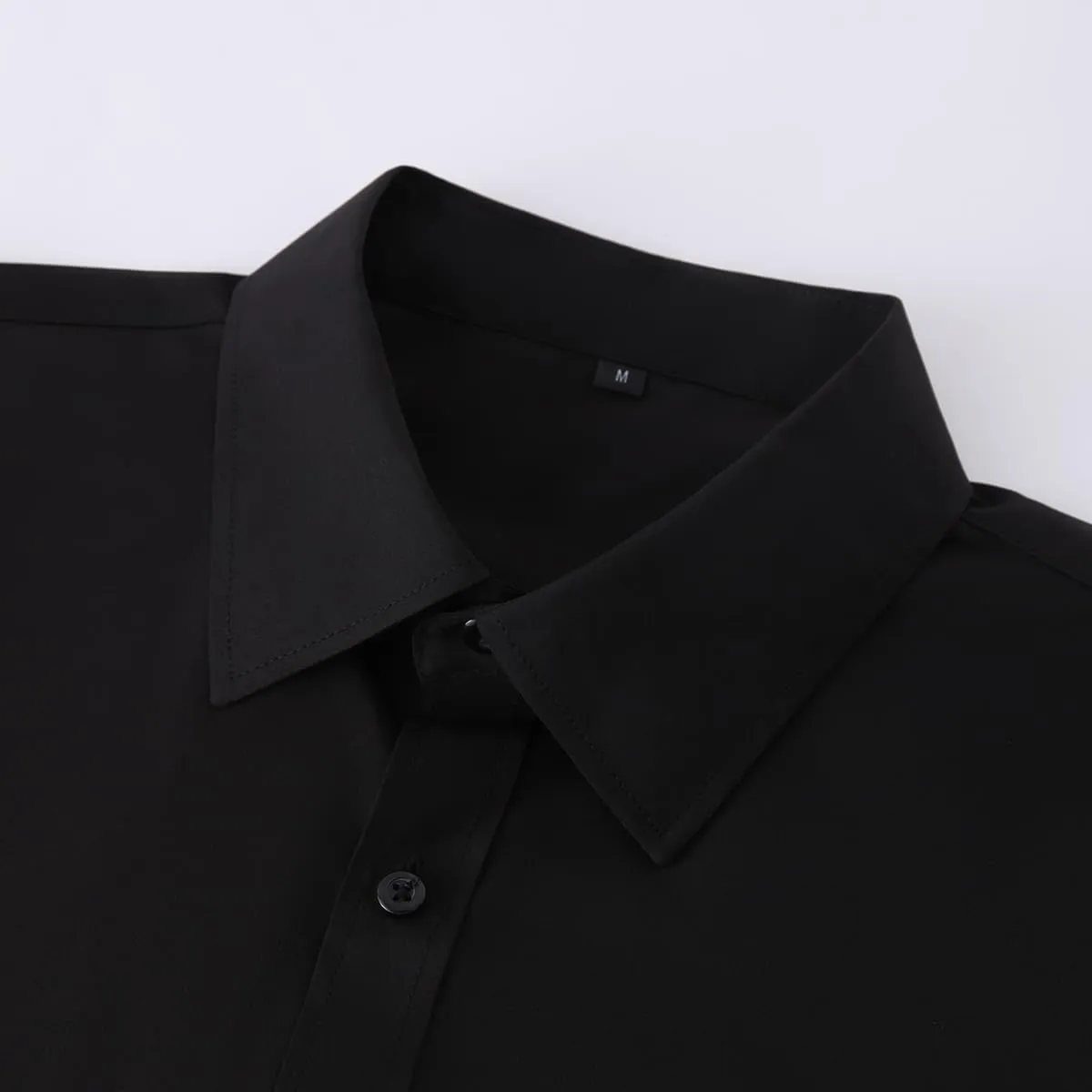 Men's Long Sleeve Dress Shirts, Regular Fit Stretch Wrinkle-Free Business Casual Button-Down Shirts with Front Pocket