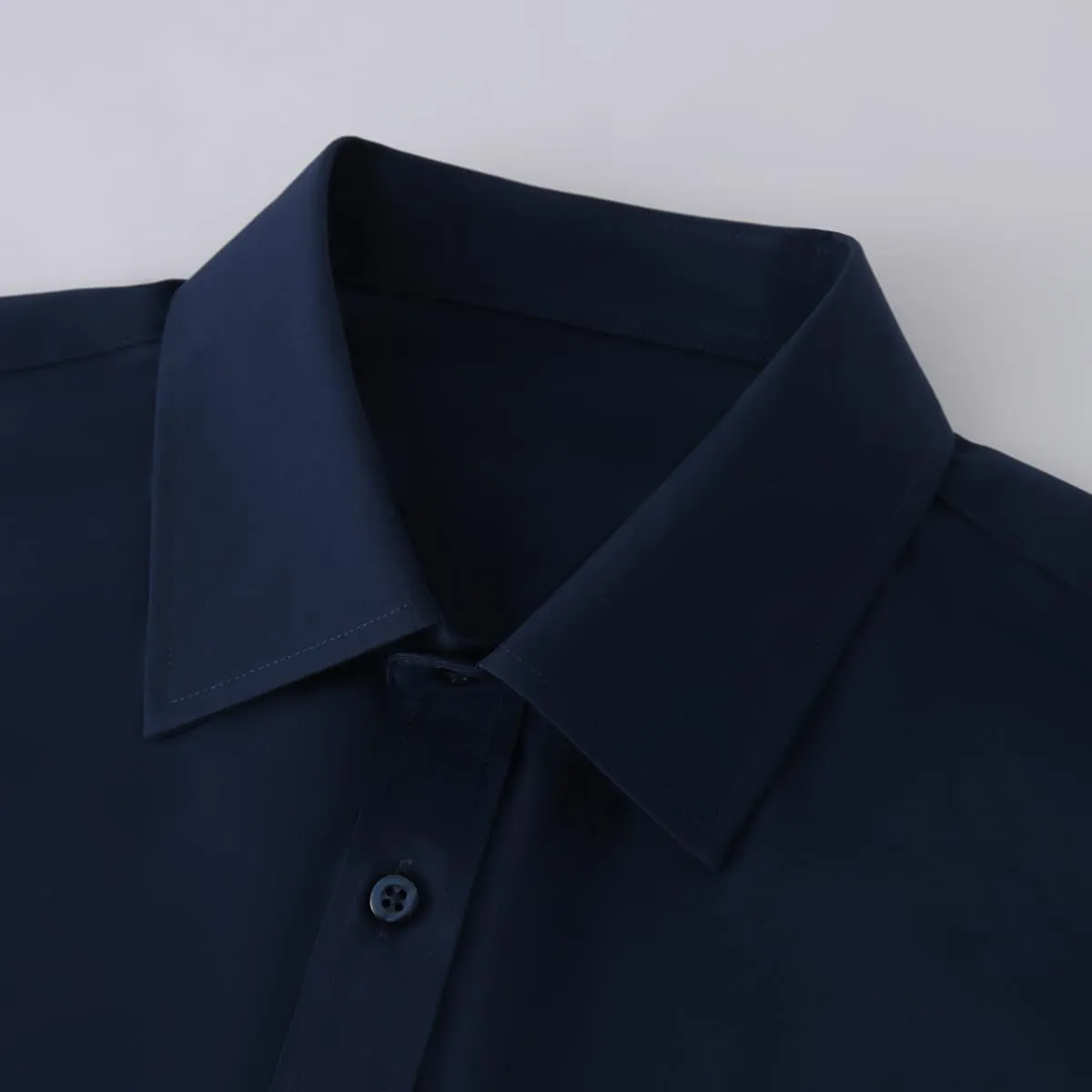 Men's Long Sleeve Dress Shirts, Regular Fit Stretch Wrinkle-Free Business Casual Button-Down Shirts with Front Pocket