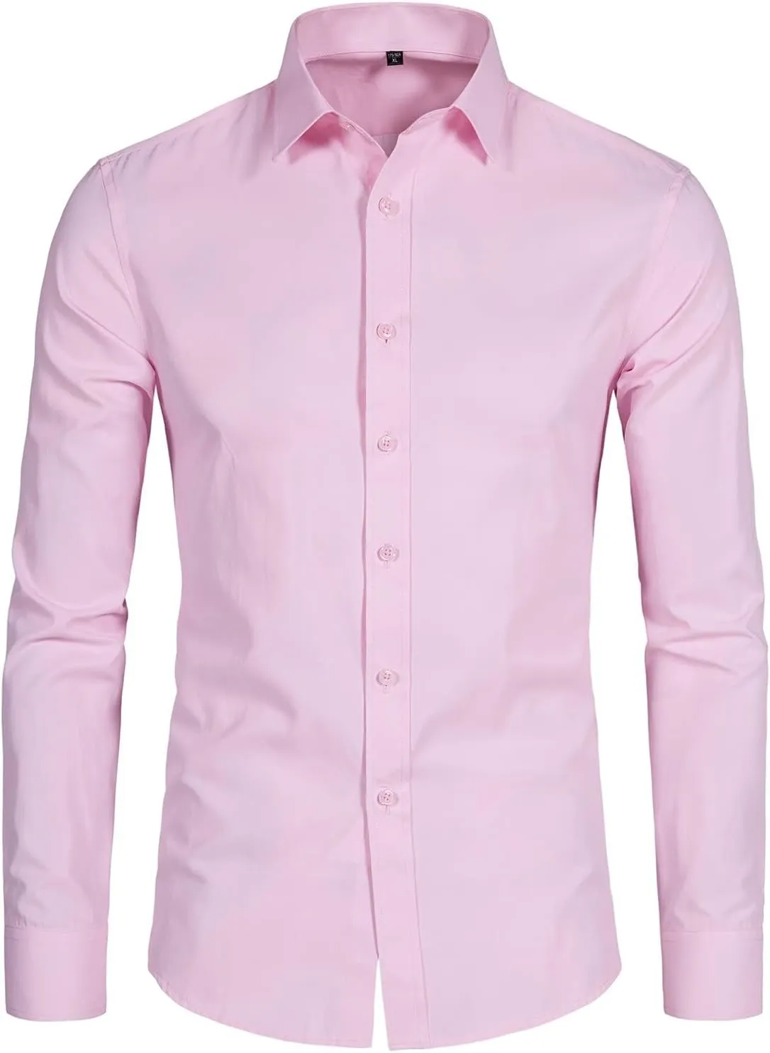 Men’s Slim Fit Dress Shirts Athletic Fitted Long Sleeve Stretch Casual Button Down Shirt