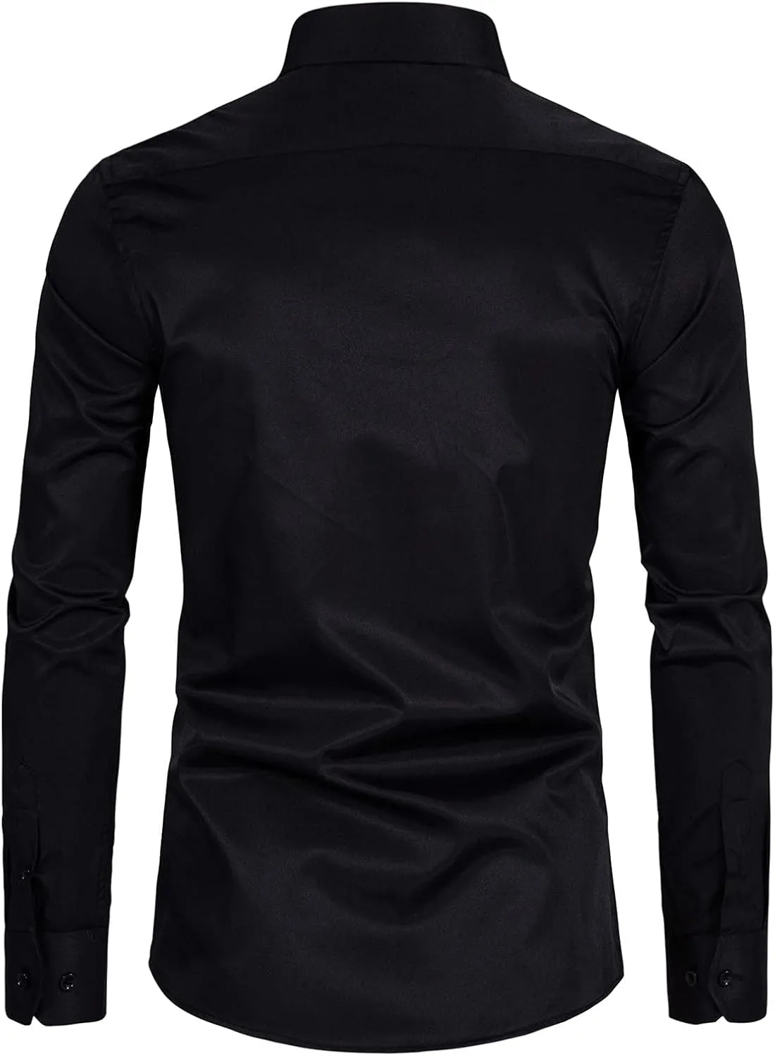 Men’s Slim Fit Dress Shirts Athletic Fitted Long Sleeve Stretch Casual Button Down Shirt