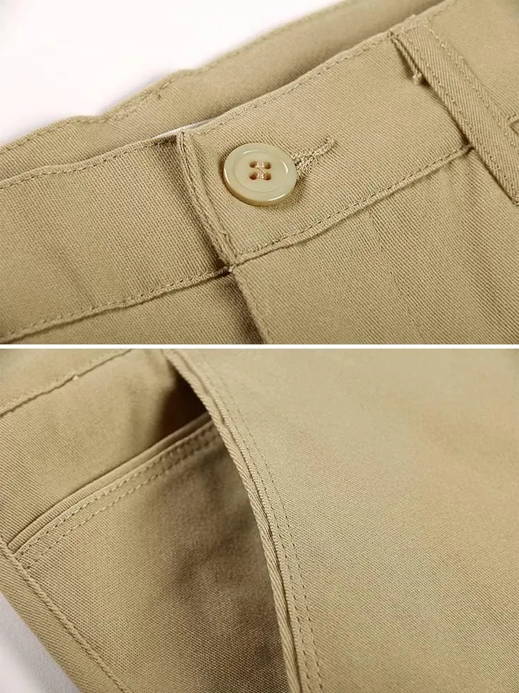 OCHENTA Mens Tapered Flat Front Casual Dress Pants, Chinos Pants Men