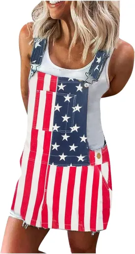 OIOLOYJM Denim Jumpsuit for Womens Shortalls Casual Adjustable Straps High Waist Bib Jeans Overalls Shorts Rompers for Women