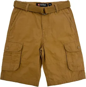 Southpole Boys' Belted Ripstop Basic Cargo Shorts