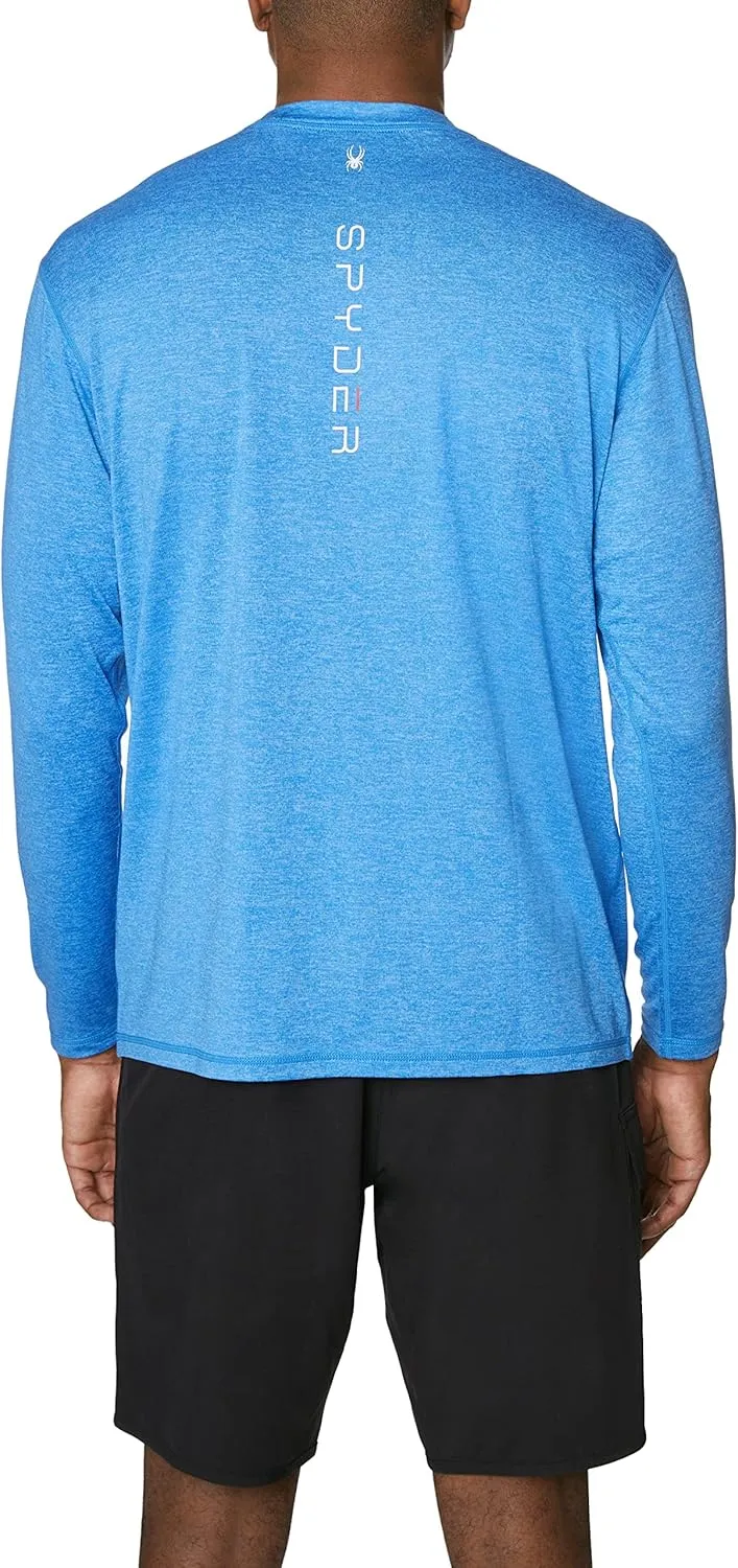 Spyder Men's Long Sleeve Rashguard  UPF , Quick-Dry, Swim Shirt, Surfing, Hiking, Workouts