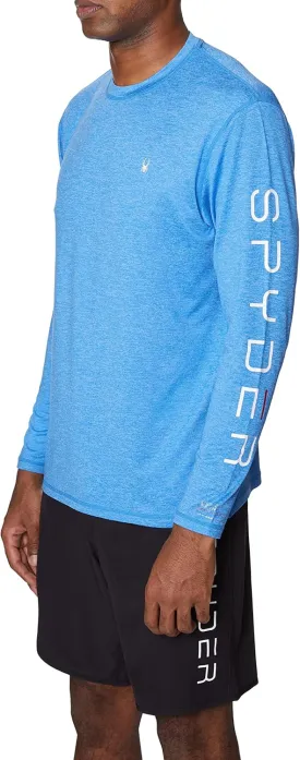 Spyder Men's Long Sleeve Rashguard  UPF , Quick-Dry, Swim Shirt, Surfing, Hiking, Workouts