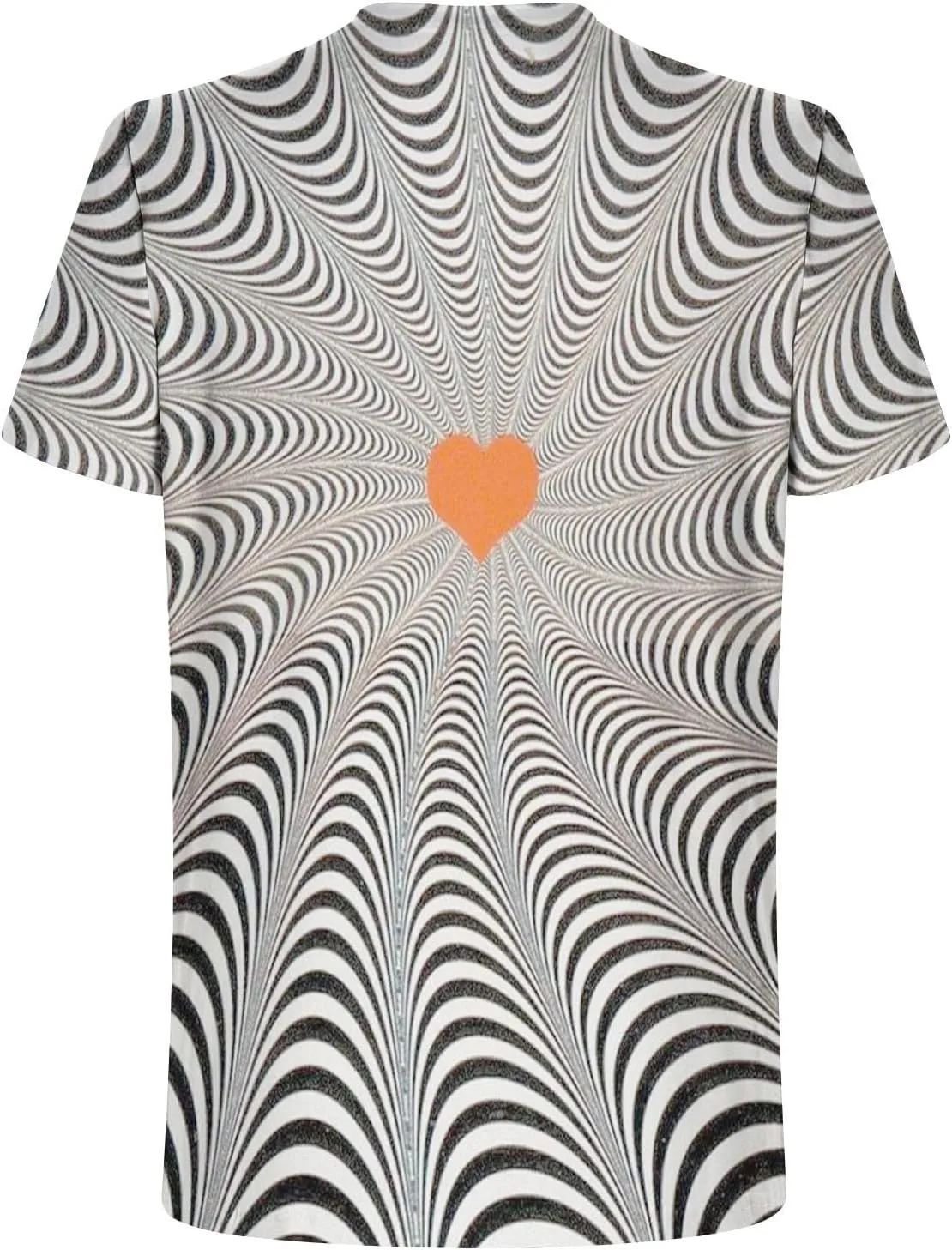 Unisex Fashion 3D Print T-Shirts Funny 3D Abstract Art Trippy Graphics Crewneck Short Sleeve Tops for Mens Womens