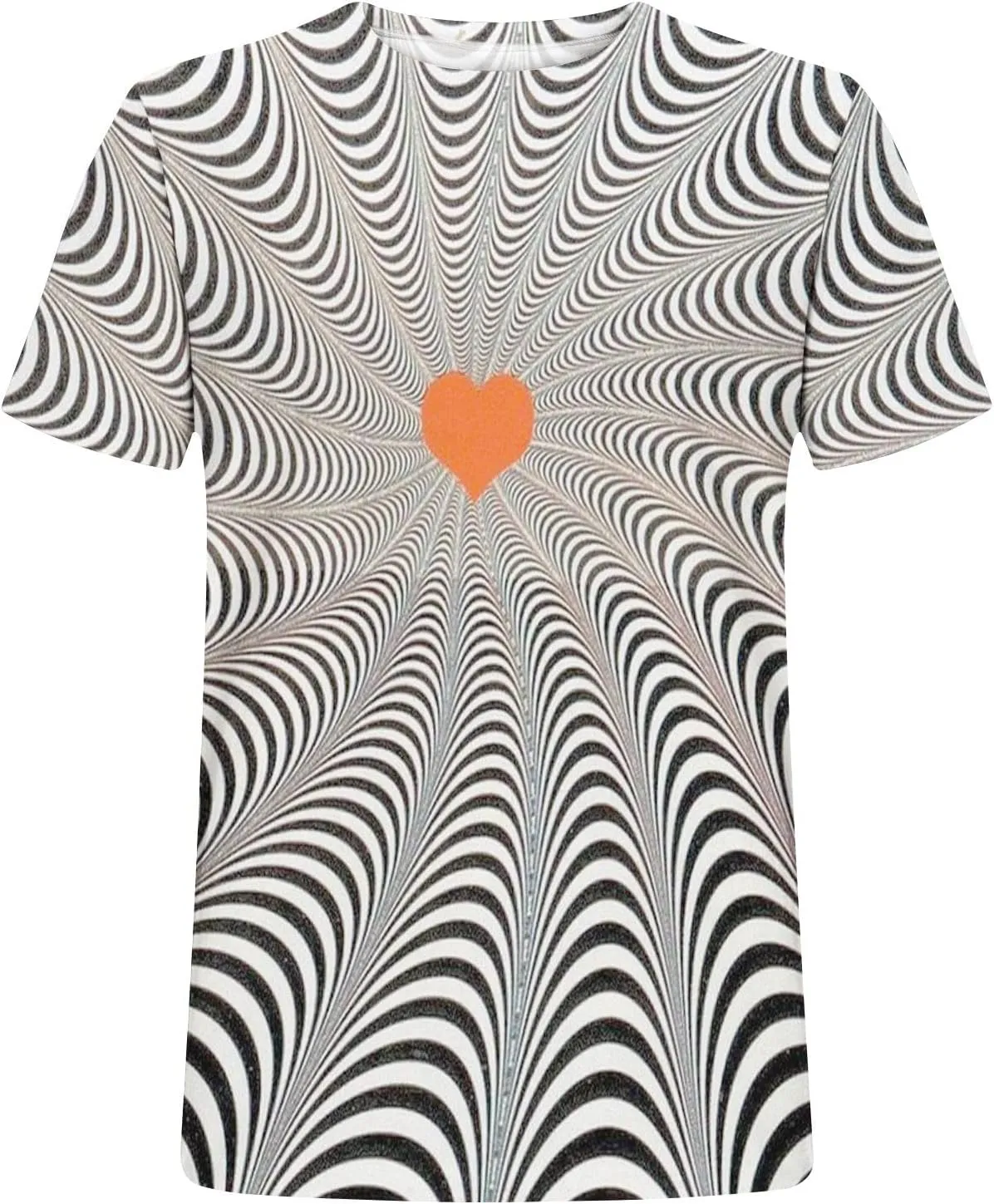 Unisex Fashion 3D Print T-Shirts Funny 3D Abstract Art Trippy Graphics Crewneck Short Sleeve Tops for Mens Womens