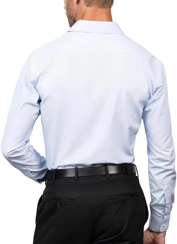 U.S. Polo Assn. Slim Fit Long Sleeve Button Down Dress Shirts for Men Wrinkle Free Long Sleeve Shirt Mens Formal Stretch