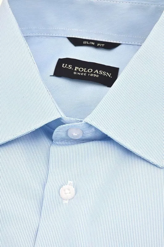 U.S. Polo Assn. Slim Fit Long Sleeve Button Down Dress Shirts for Men Wrinkle Free Long Sleeve Shirt Mens Formal Stretch