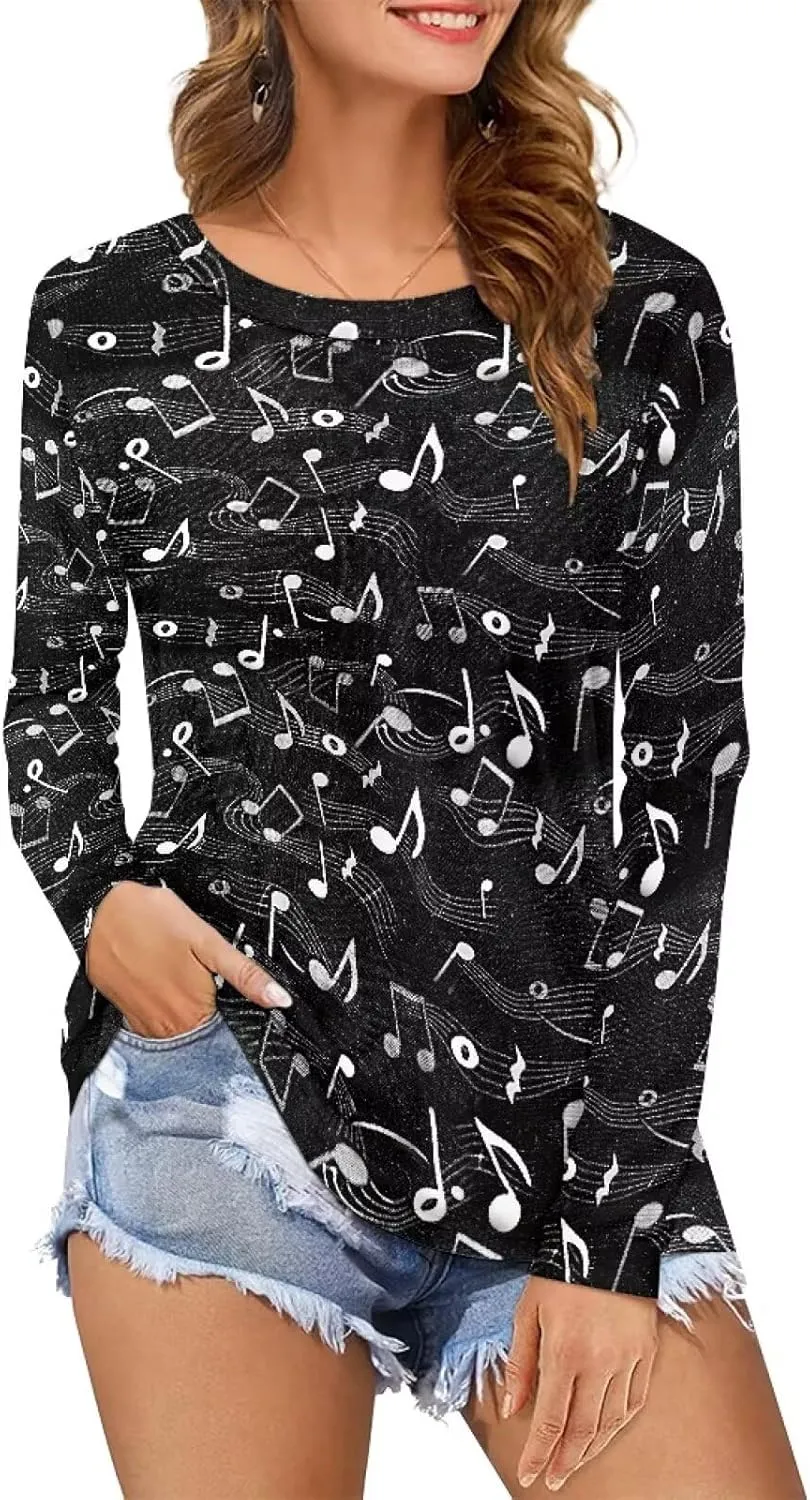 Women's Long Sleeve T-Shirt Workout Quick Dry Loose Tops Plus Size Outdoor Casual Sweatshirt