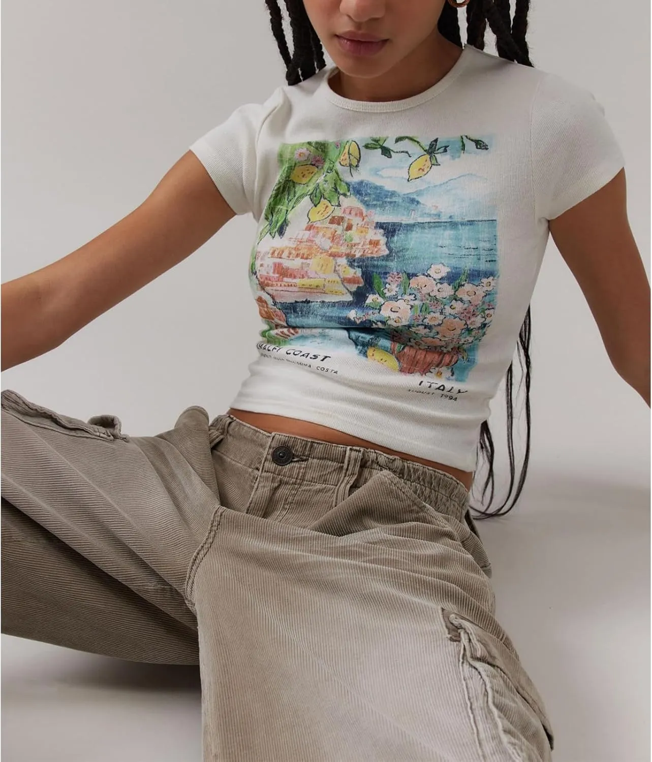 Y2K Retro Graphic Baby Tees Women Short Sleeve Slim Fit T Shirt 90s Summer Trendy Vintage Aesthetic Cropped Top