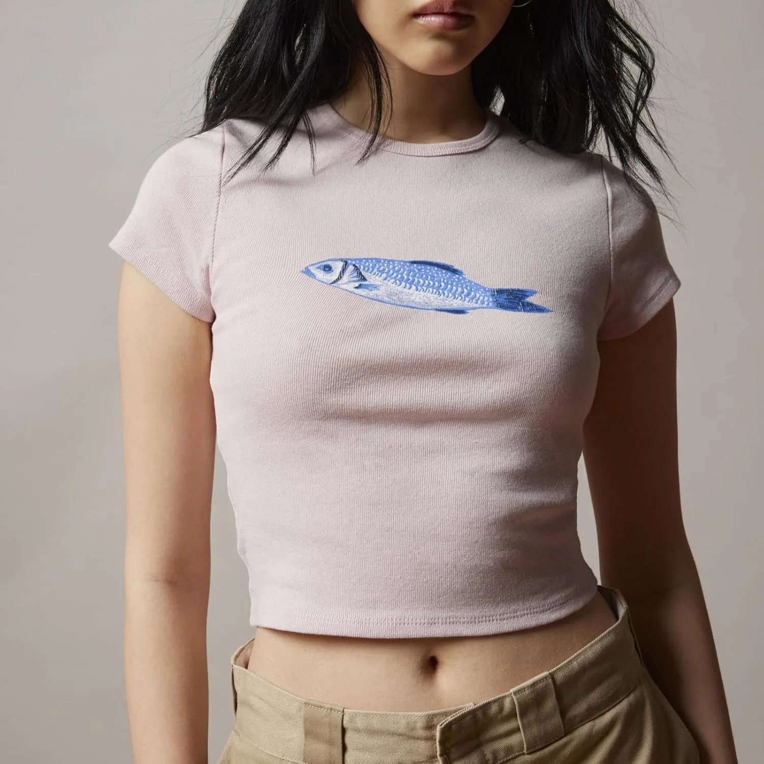 Y2K Retro Graphic Baby Tees Women Short Sleeve Slim Fit T Shirt 90s Summer Trendy Vintage Aesthetic Cropped Top