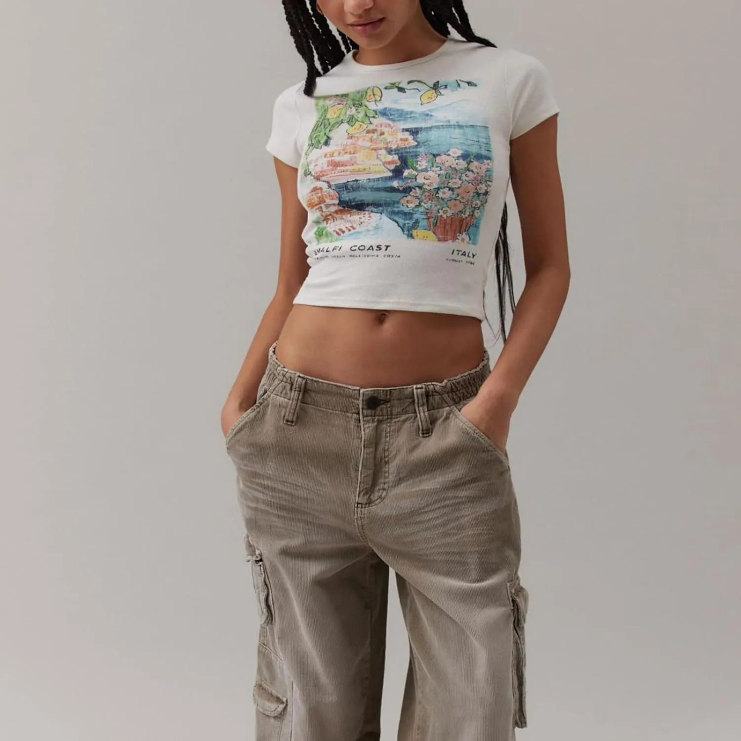 Y2K Retro Graphic Baby Tees Women Short Sleeve Slim Fit T Shirt 90s Summer Trendy Vintage Aesthetic Cropped Top